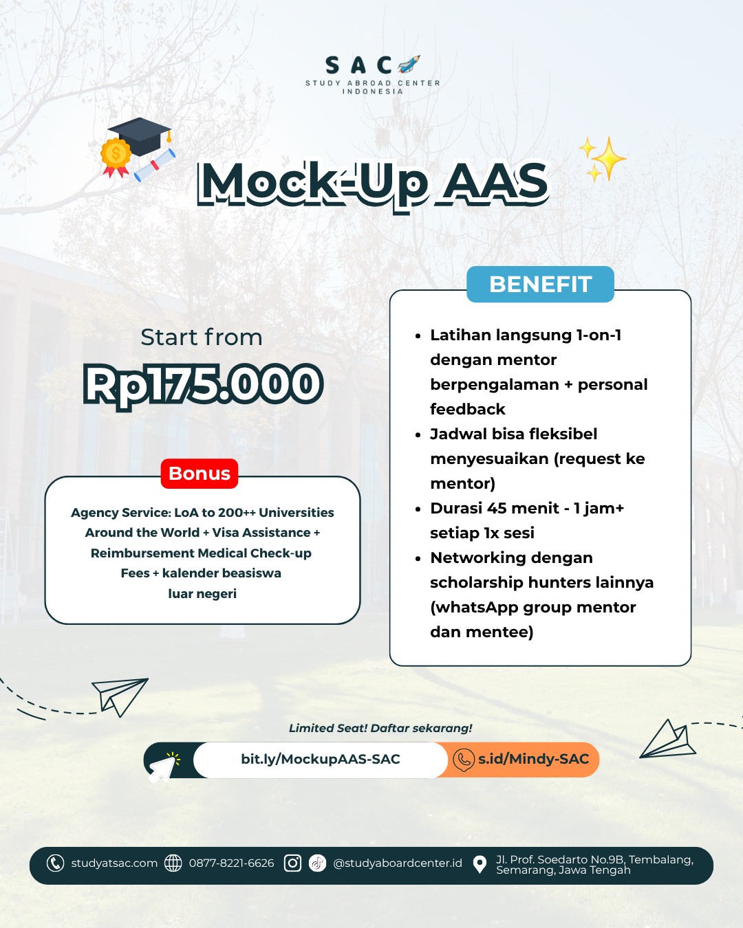 Study at SAC - English Course, IELTS & TOEFL Preparation